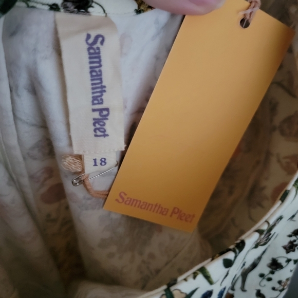 Samantha Pleet Empress Jumpsuit in Ivory Illuminated size 18 NWT - Picture 11 of 15